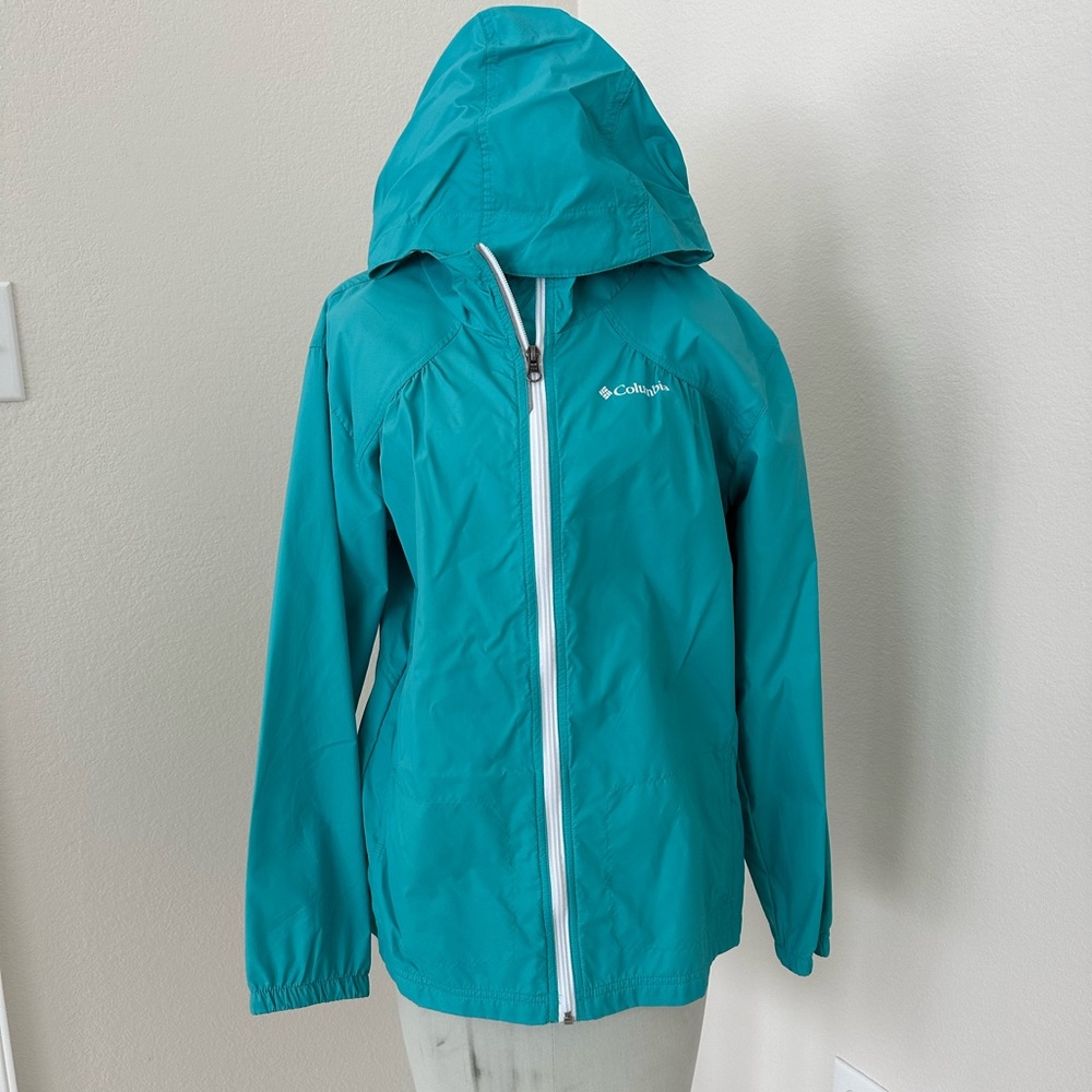 Teal Columbia Rain Jacket